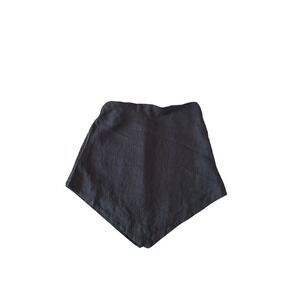 Dissh womens strapless lenen black  top size 4